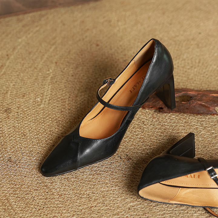 Womens Heels Genuine Leather Classic Fit