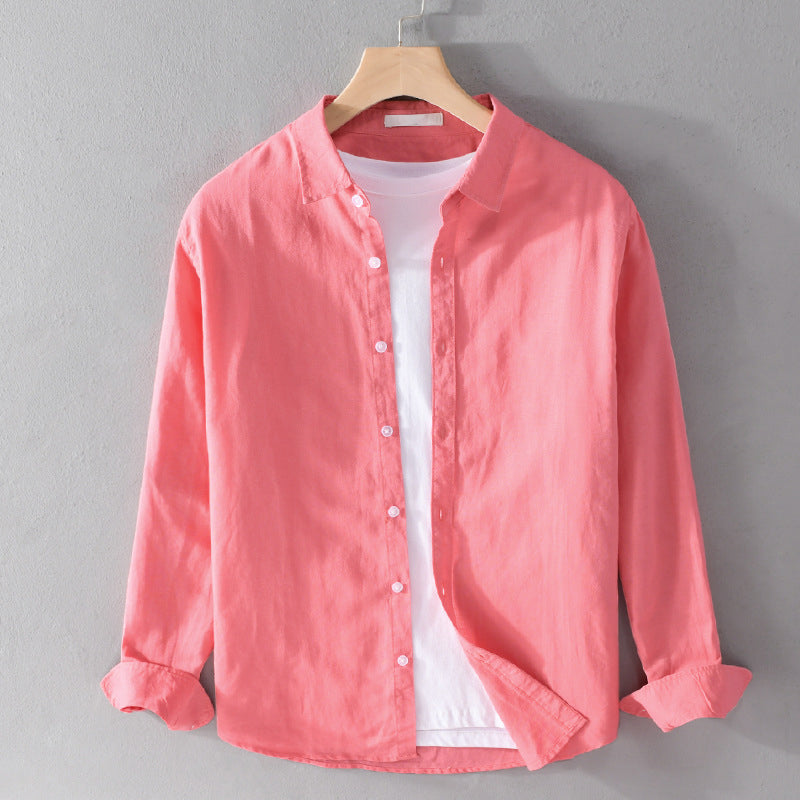Mens Casual Shirt Loose Fit