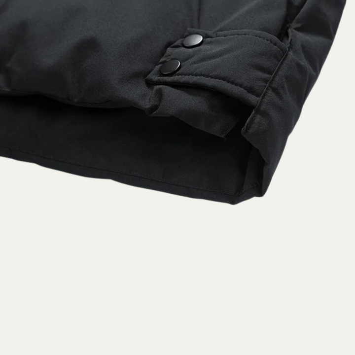 Mens Long Hooded Puffer Jacket Insulated Winter