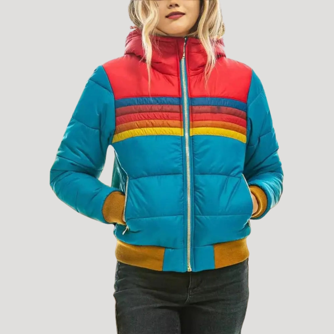 Womens Puffer Coat Insulated Warm Fit