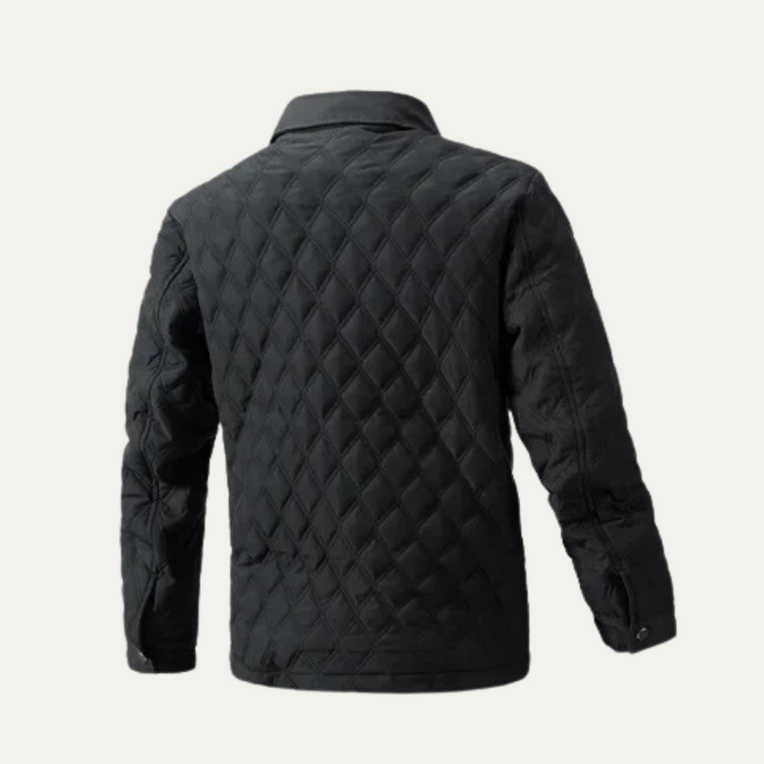Mens Quilted Jacket Lightweight Casual Fit