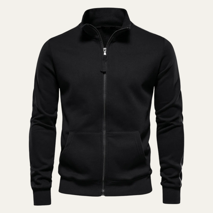 Mens Track Jacket Full Zip High Collar