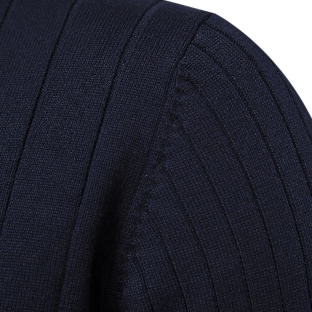 Mens Half-Zip Sweater Long Sleeve Knit