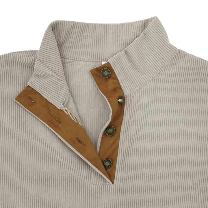 Mens Corduroy Sweater Comfortable Relaxed Fit