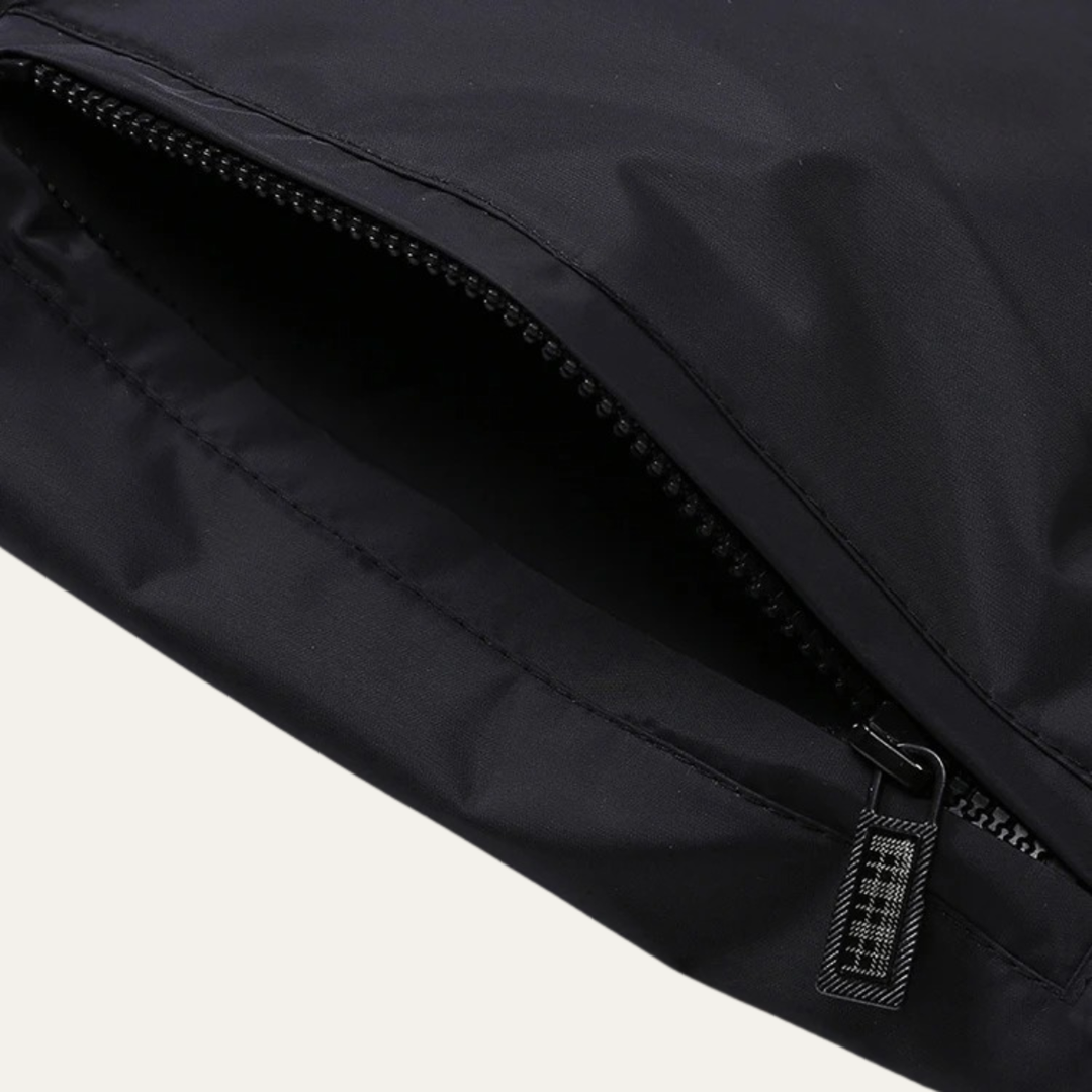 Mens Lightweight Bomber Jacket with Stand Collar