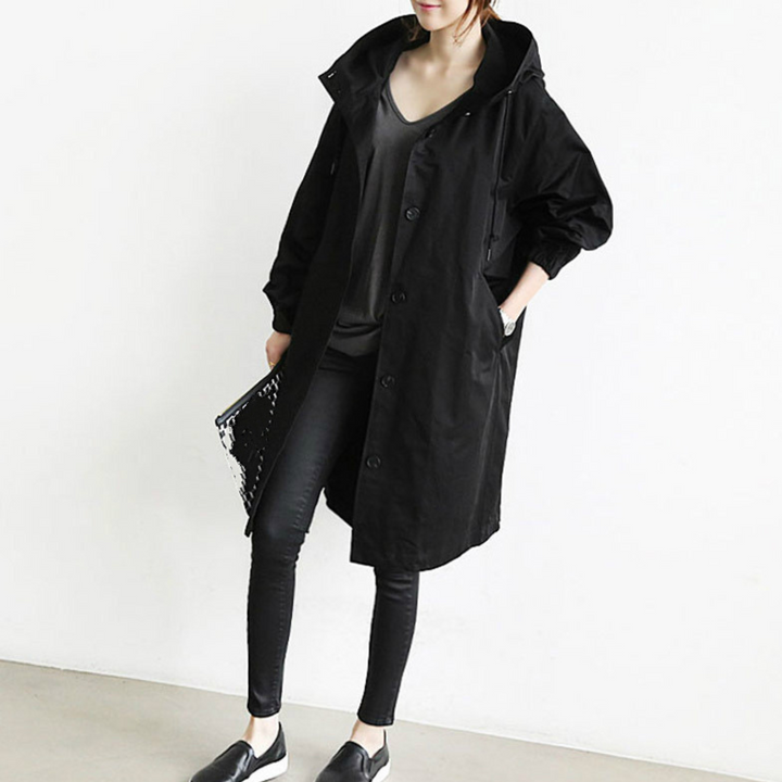 Womens Trench Coat Windproof Waterproof Classic Fit - BritishMode