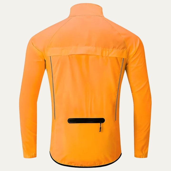 Mens Cycling Jacket Reflective High Collar Full Zip