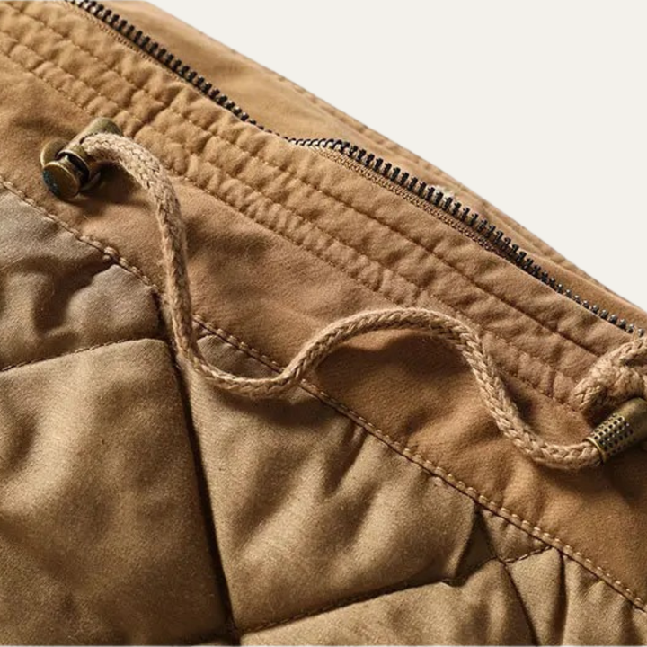 Mens Hooded Parka Jacket with Fleece Lining Winter Fit