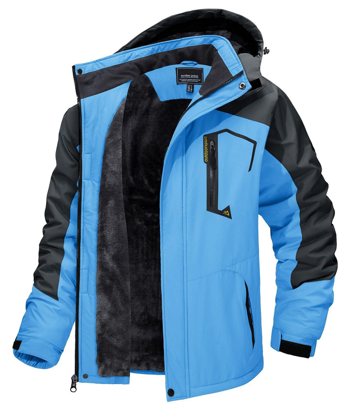Mens Outdoor Jacket Waterproof Durable Fit