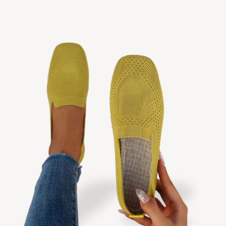 Womens Orthopedic Knitted Slip-On Loafers