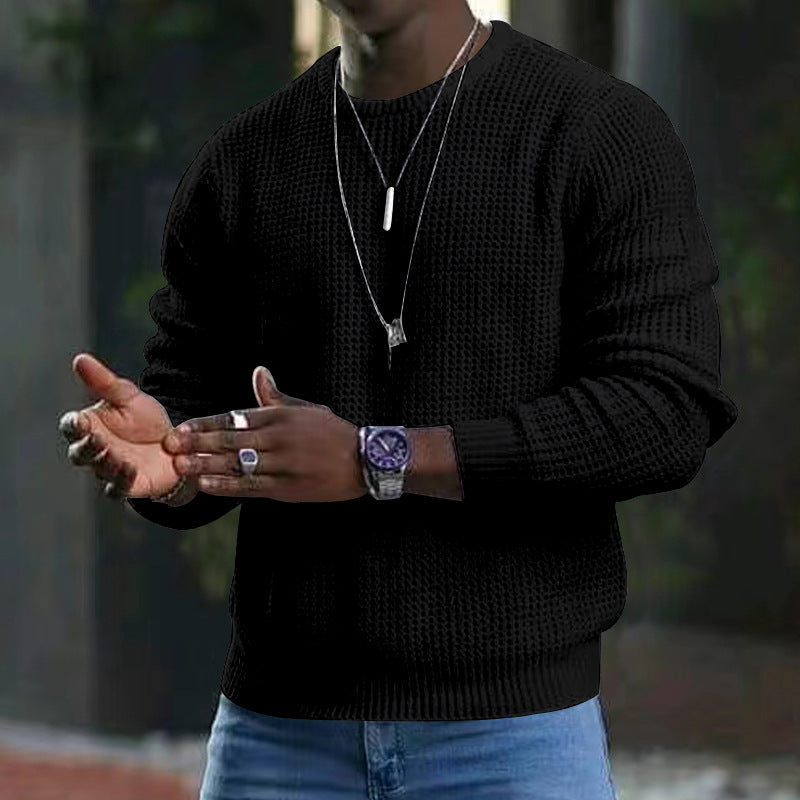 Mens Wool Knit Sweater Classic Fit
