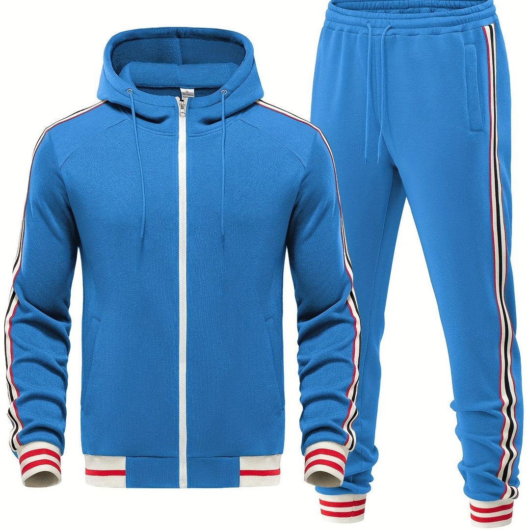 Mens Tracksuit Set Hooded Athletic Fit - BritishMode