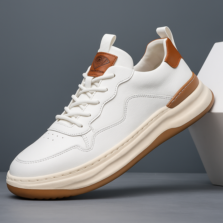 Mens Casual Lace-Up Sneakers Cushioned Sole Modern Style