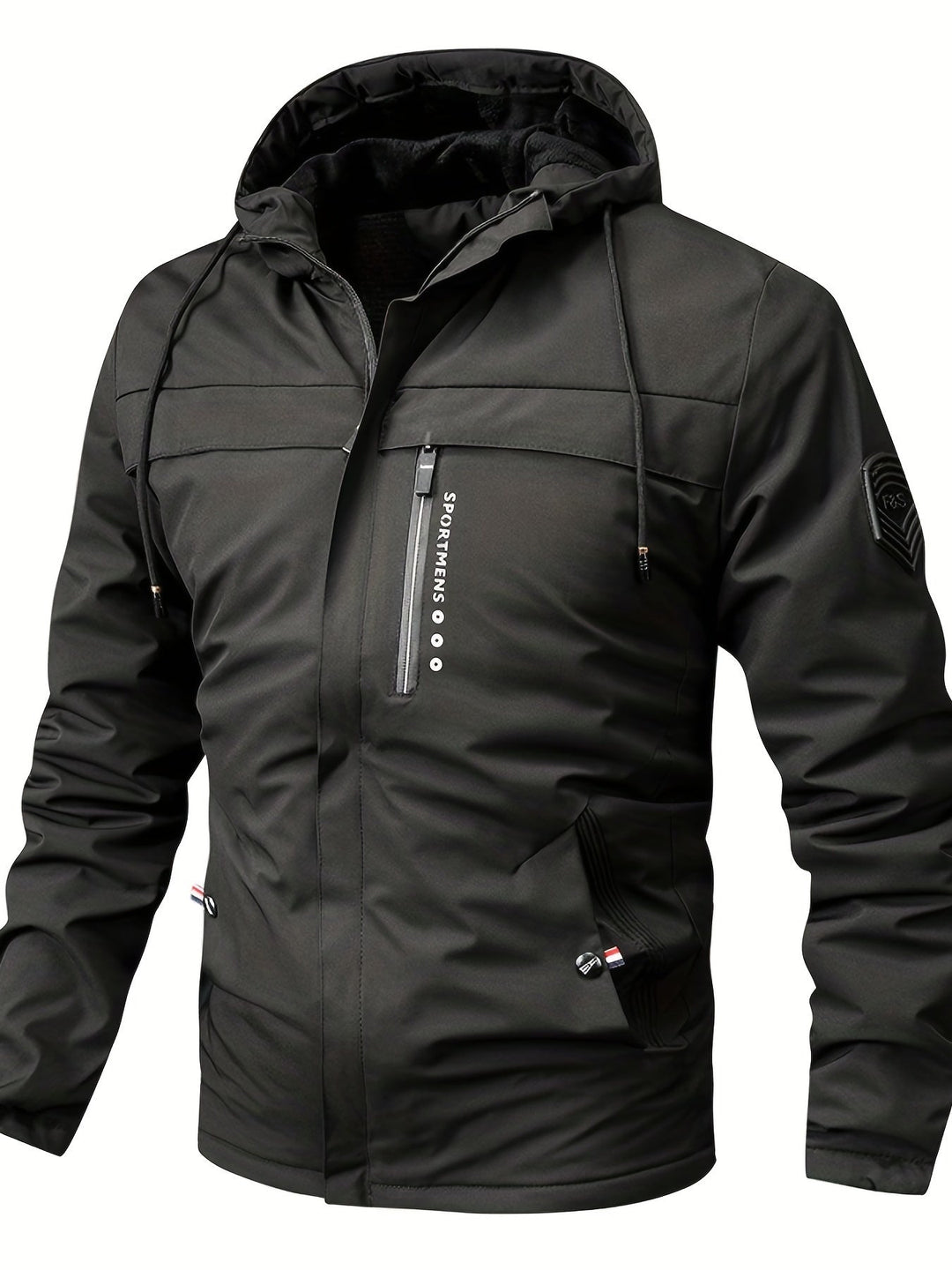 Mens Outdoor Jacket Waterproof Fleece Hooded - BritishMode