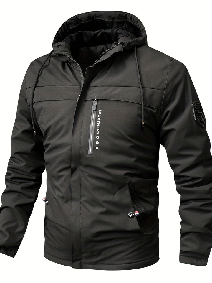 Mens Outdoor Jacket Waterproof Fleece Hooded - BritishMode