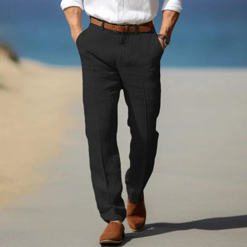 Mens Casual Pants Comfortable Fit - BritishMode