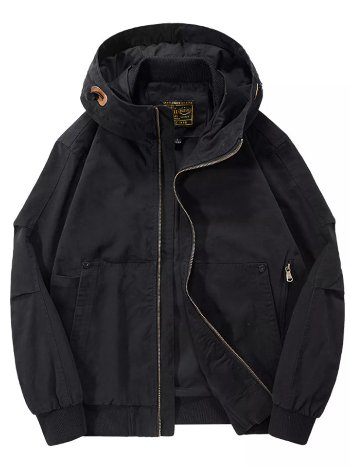 Mens Zip-Up Hoodie Jacket Large Size