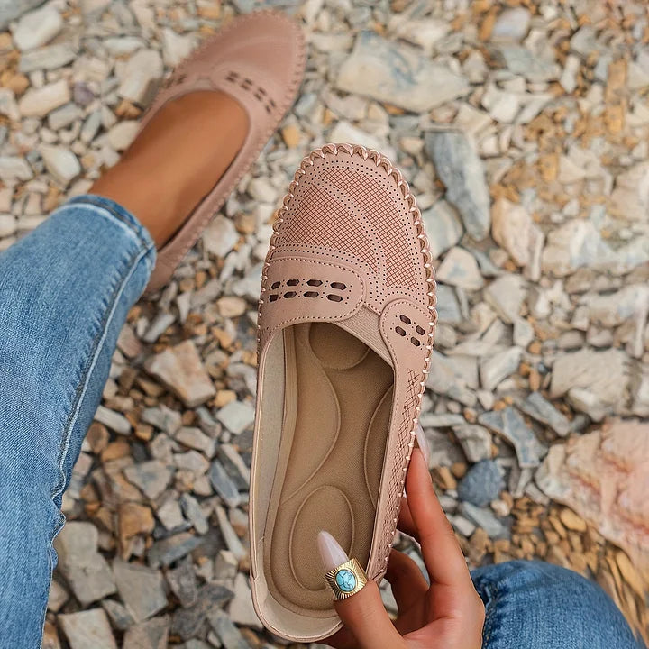Womens Orthopedic Loafers with Cushioned Insole Slip-On