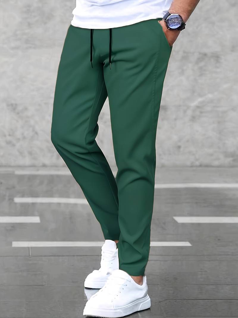 Mens Casual Joggers with Drawstring Waist - BritishMode