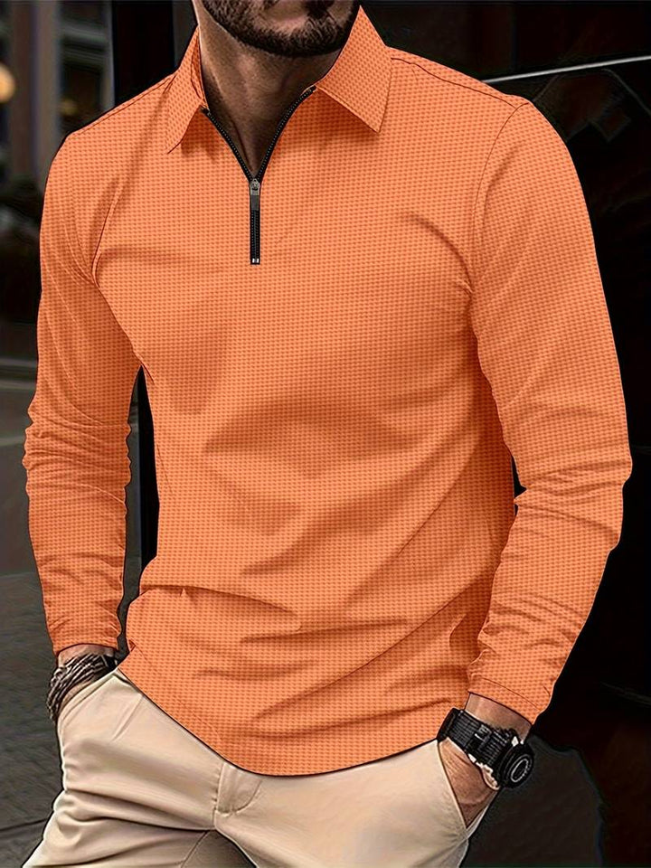 Mens Cotton Shirt Relaxed Fit Long Sleeve