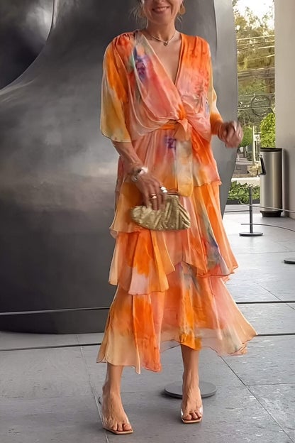 Womens Floral Dress with Lightweight Fabric Relaxed Fit