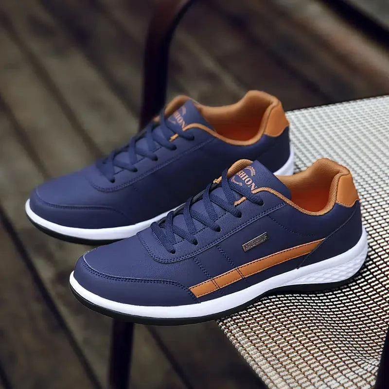Mens Casual Sneakers Lace-Up Design - BritishMode