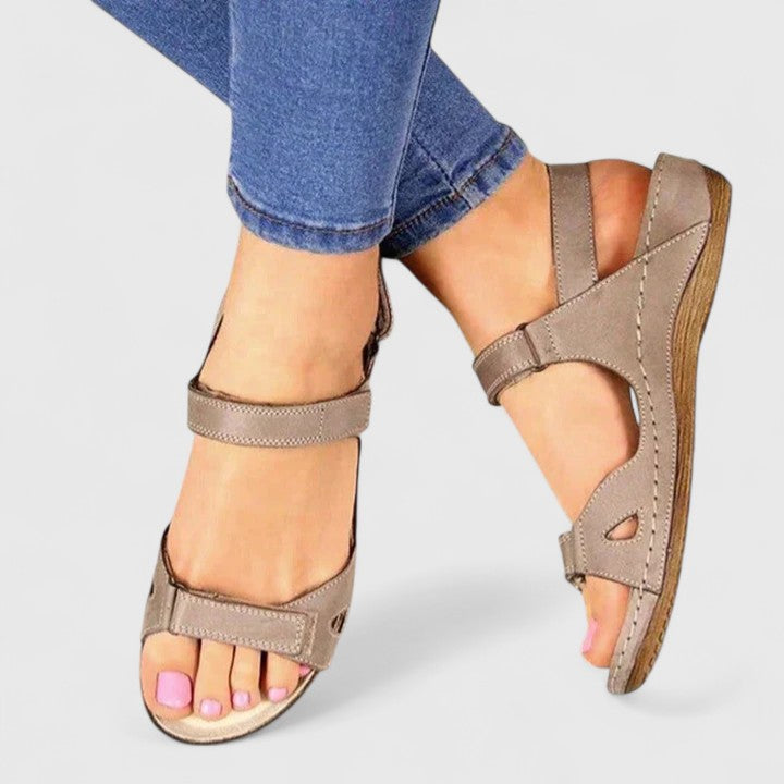 Womens Orthopedic Sandals with Ankle Strap Comfort Fit - BritishMode