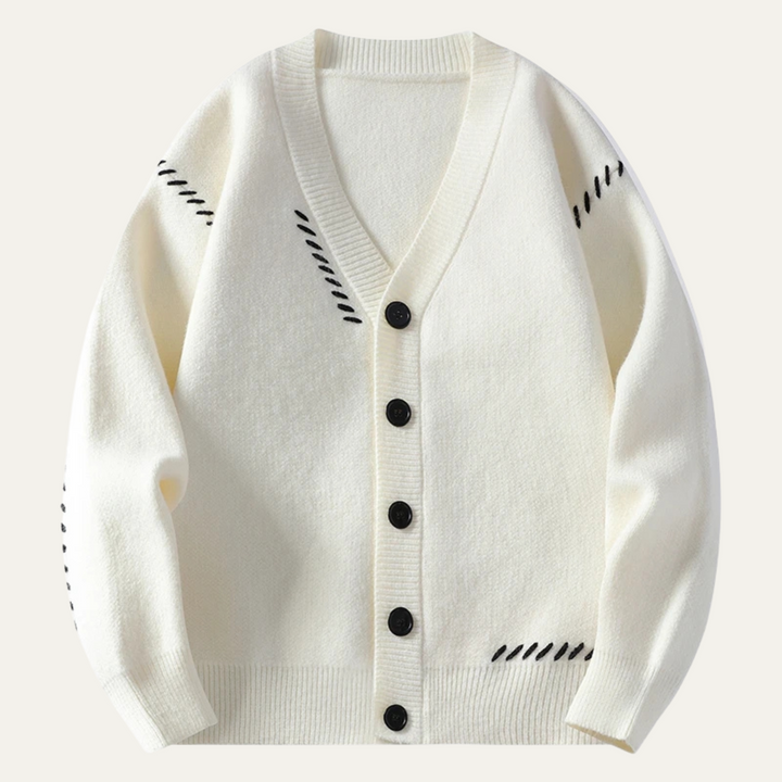 Mens Knit Cardigan Jumper Button Front