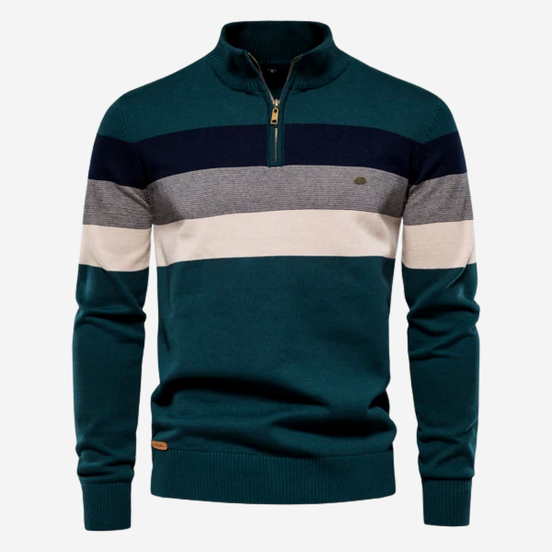 Mens Sweater Striped Classic Fit