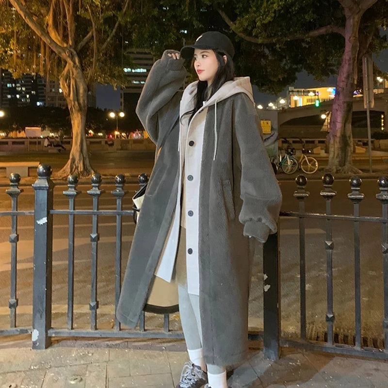 Womens Hooded Trench Jacket Warm Insulated Fit