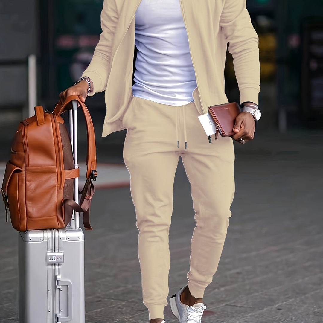 Mens Suit Set Classic Fit Tailored Style