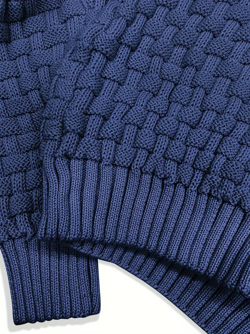 Mens Knitted Sweater Soft Casual Fit