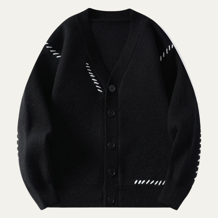 Mens Knit Cardigan Jumper Button Front