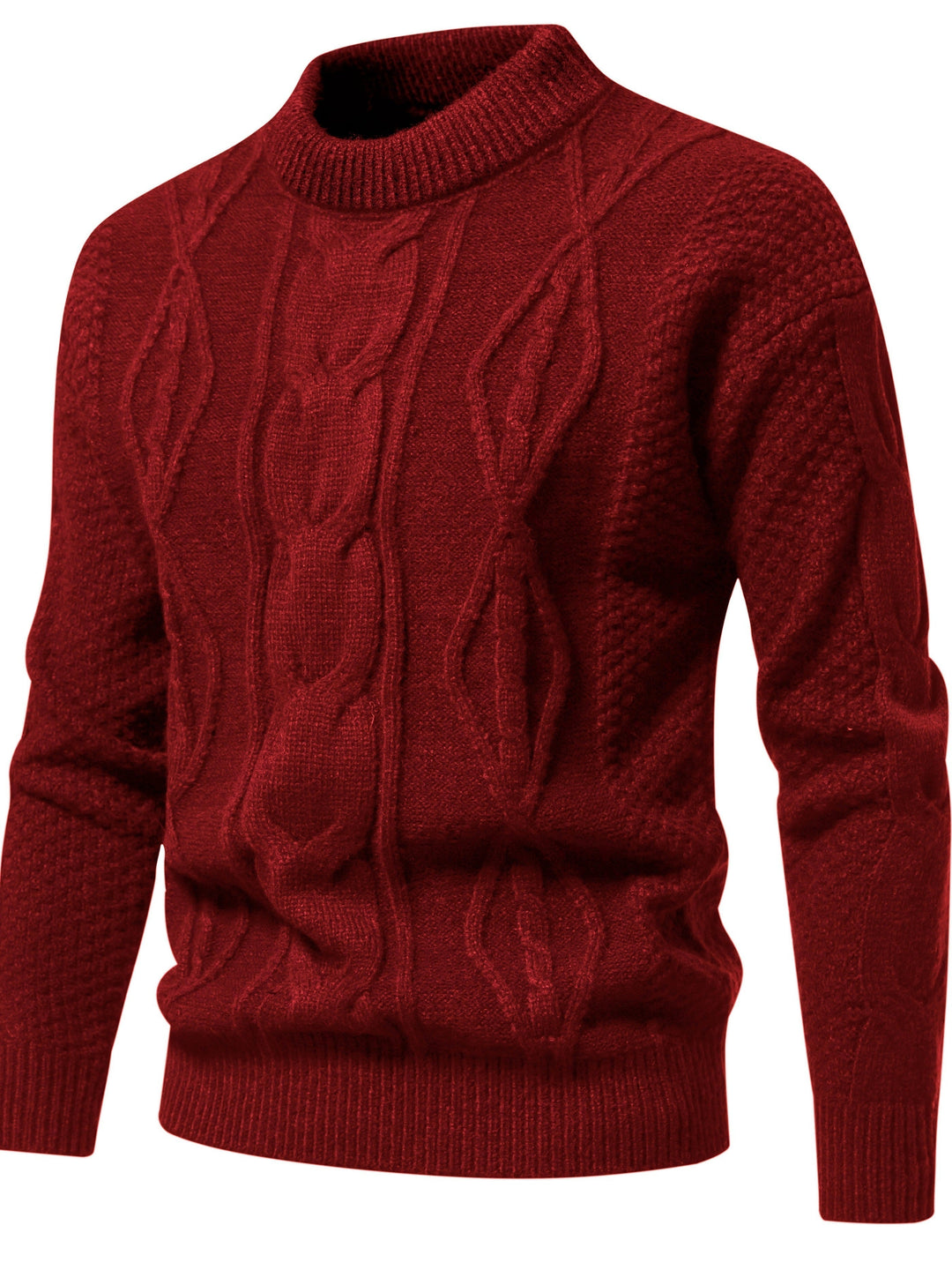Mens Knit Sweater Vintage Style Regular Fit