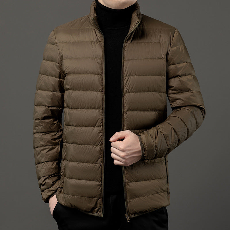 Mens Slim-Fit Lightweight Puffer Jacket