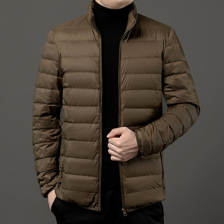 Mens Slim-Fit Lightweight Puffer Jacket