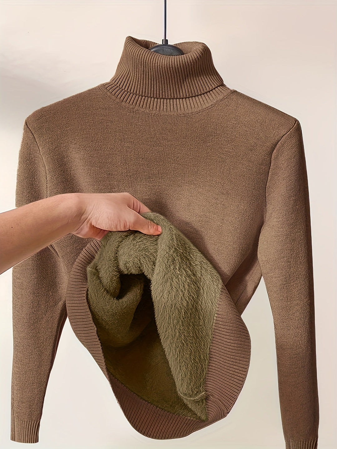 Womens Crew Neck Sweater Warm Classic Fit
