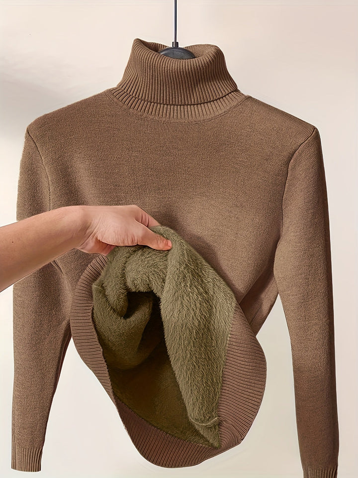 Womens Crew Neck Sweater Warm Classic Fit