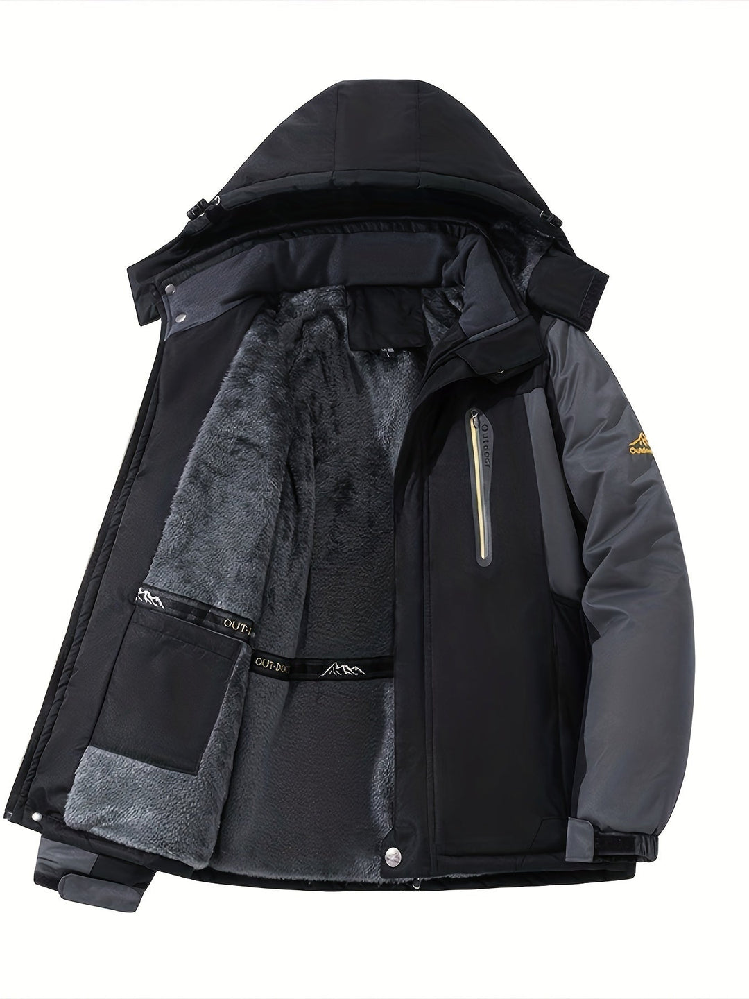 Mens Winter Coat Insulated Fleece Cozy Fit - BritishMode