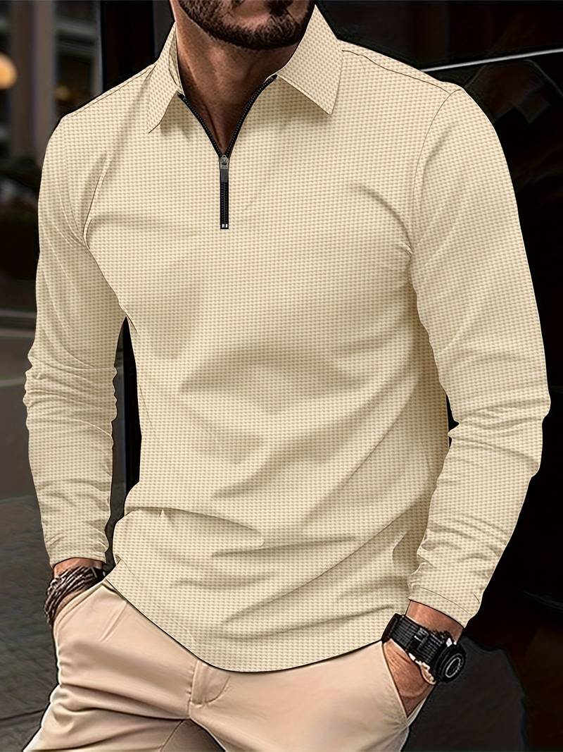 Mens Cotton Shirt Relaxed Fit Long Sleeve
