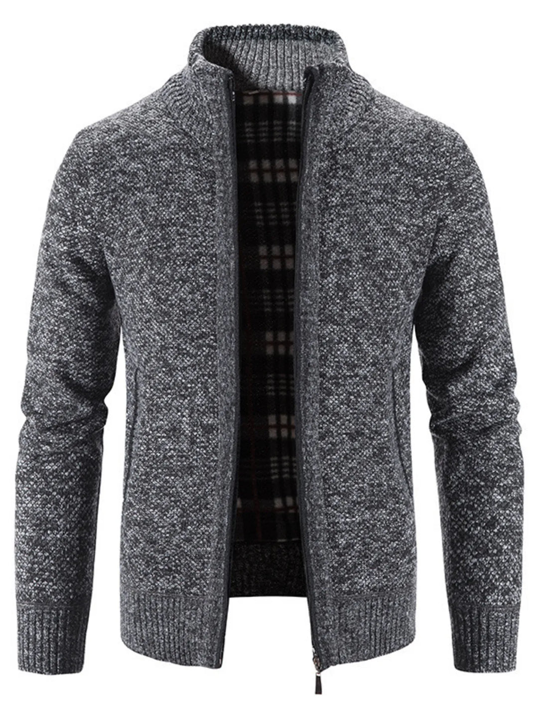 Mens Zip-Up Sweater Comfortable Big and Tall Fit
