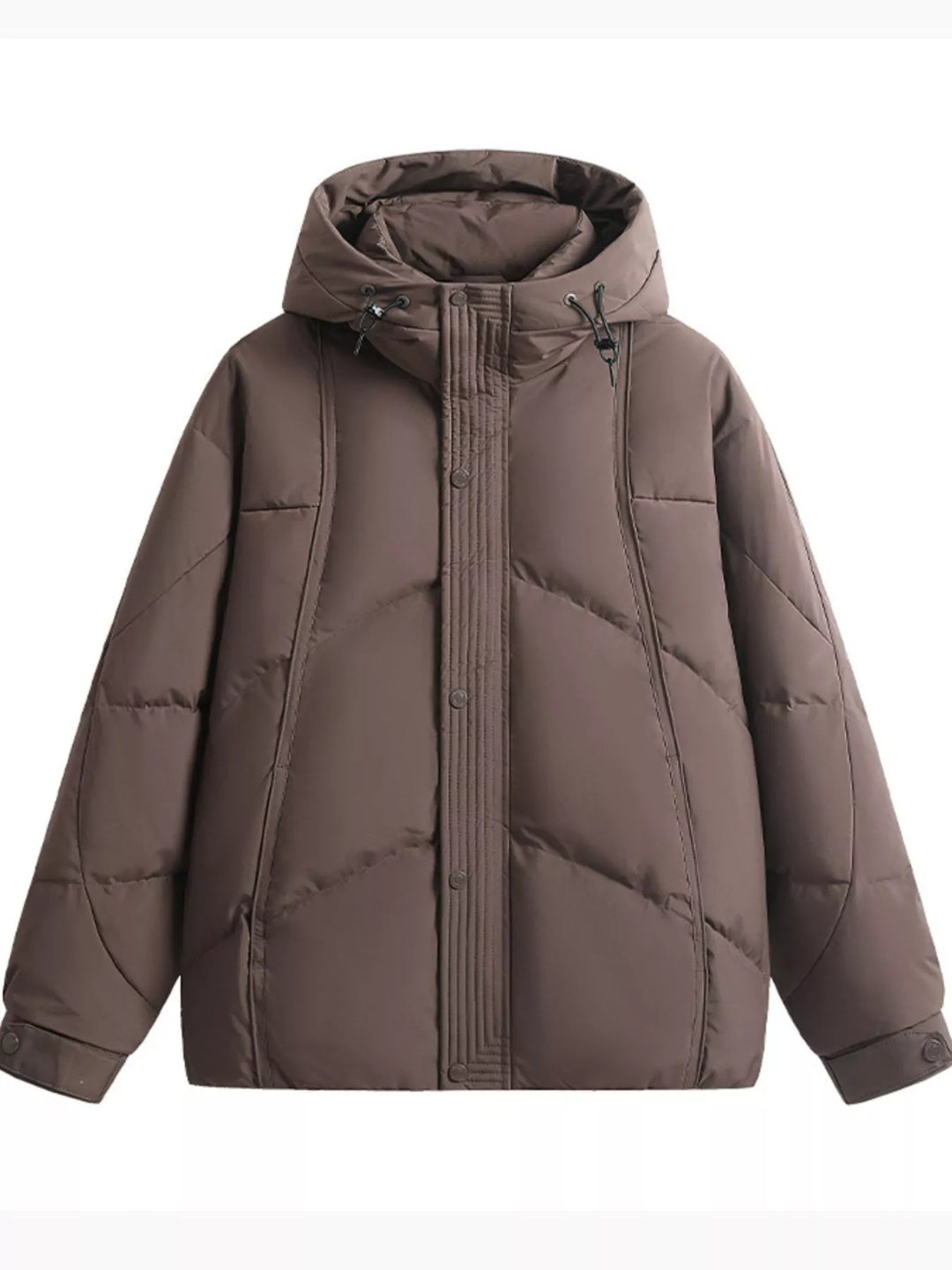 Mens Puffer Coat Thick Insulated Warm Winter Outerwear