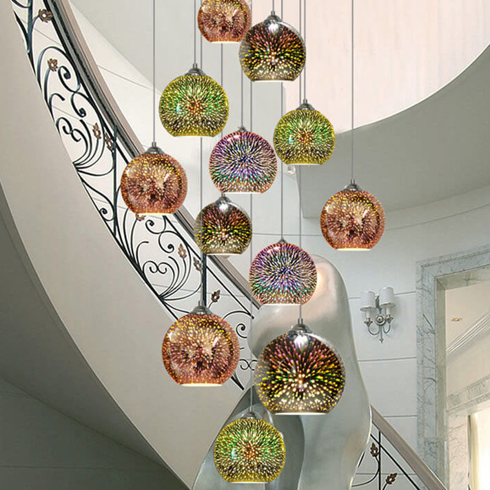 Glass Pendant Fixture Modern Design