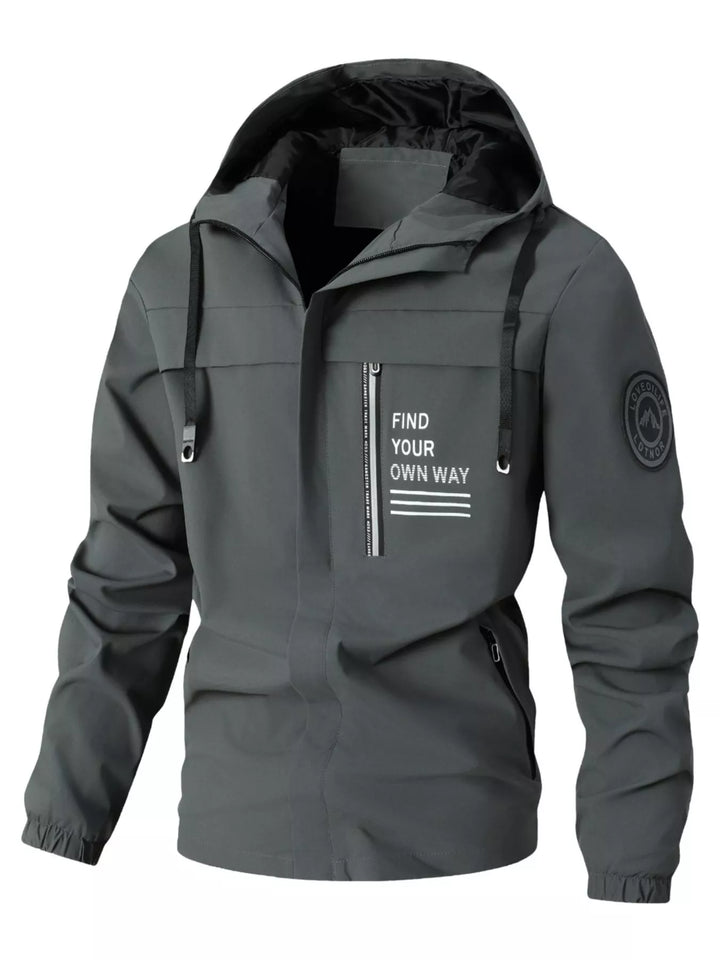 Mens Waterproof Coat Large Size Relaxed Fit