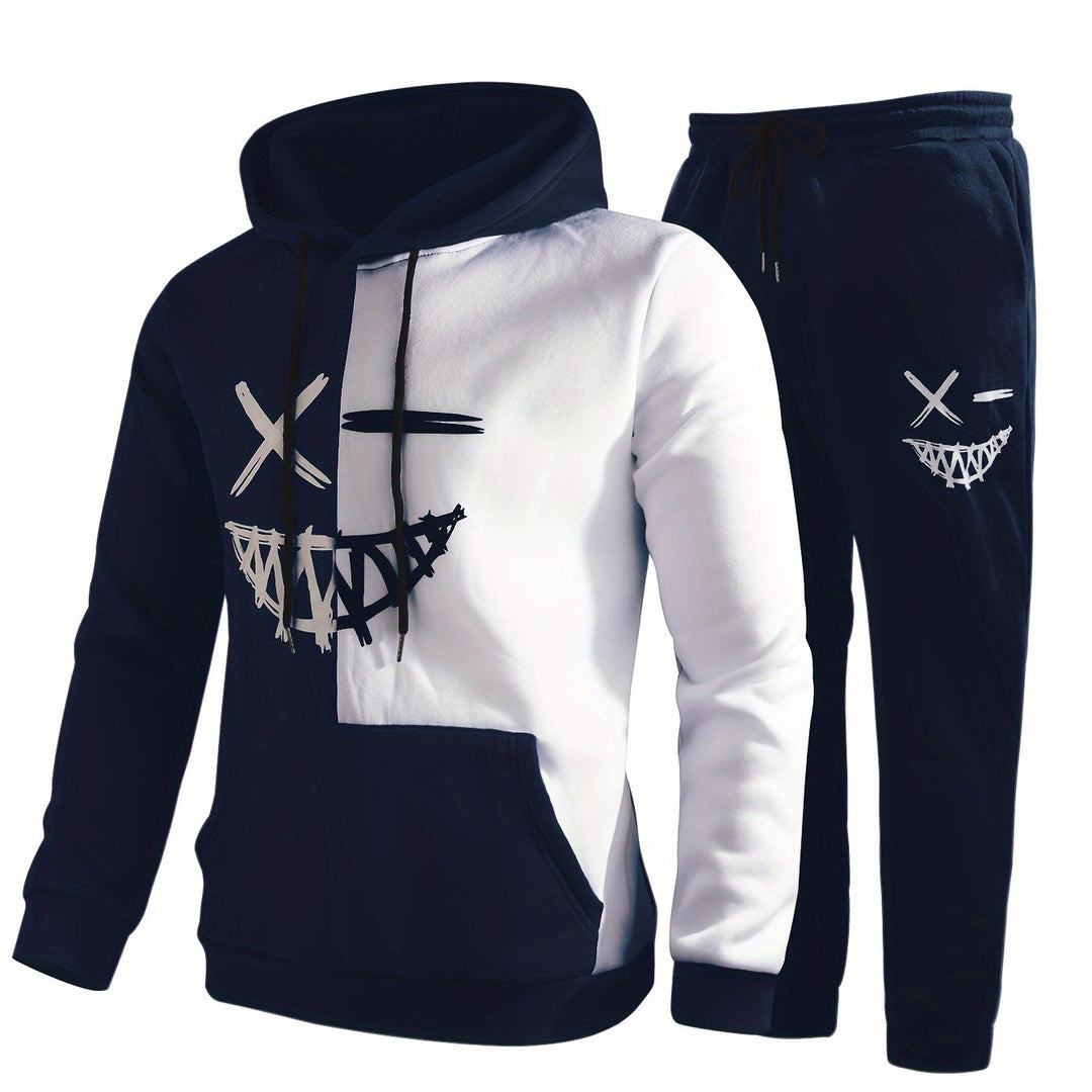 Unisex Hoodie and Sweatpants Set Cotton Relaxed Fit