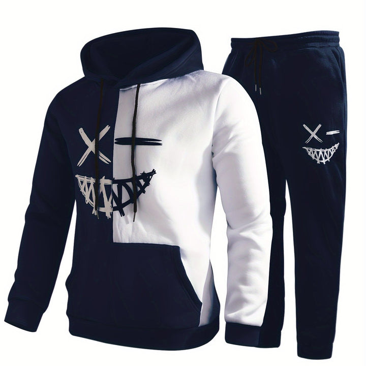 Unisex Hoodie and Sweatpants Set Cotton Relaxed Fit