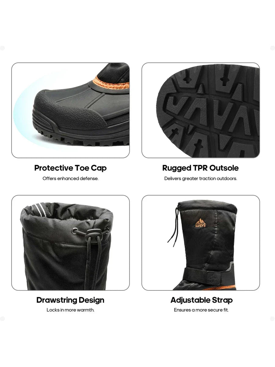Unisex Waterproof Winter Boots Insulated Durable