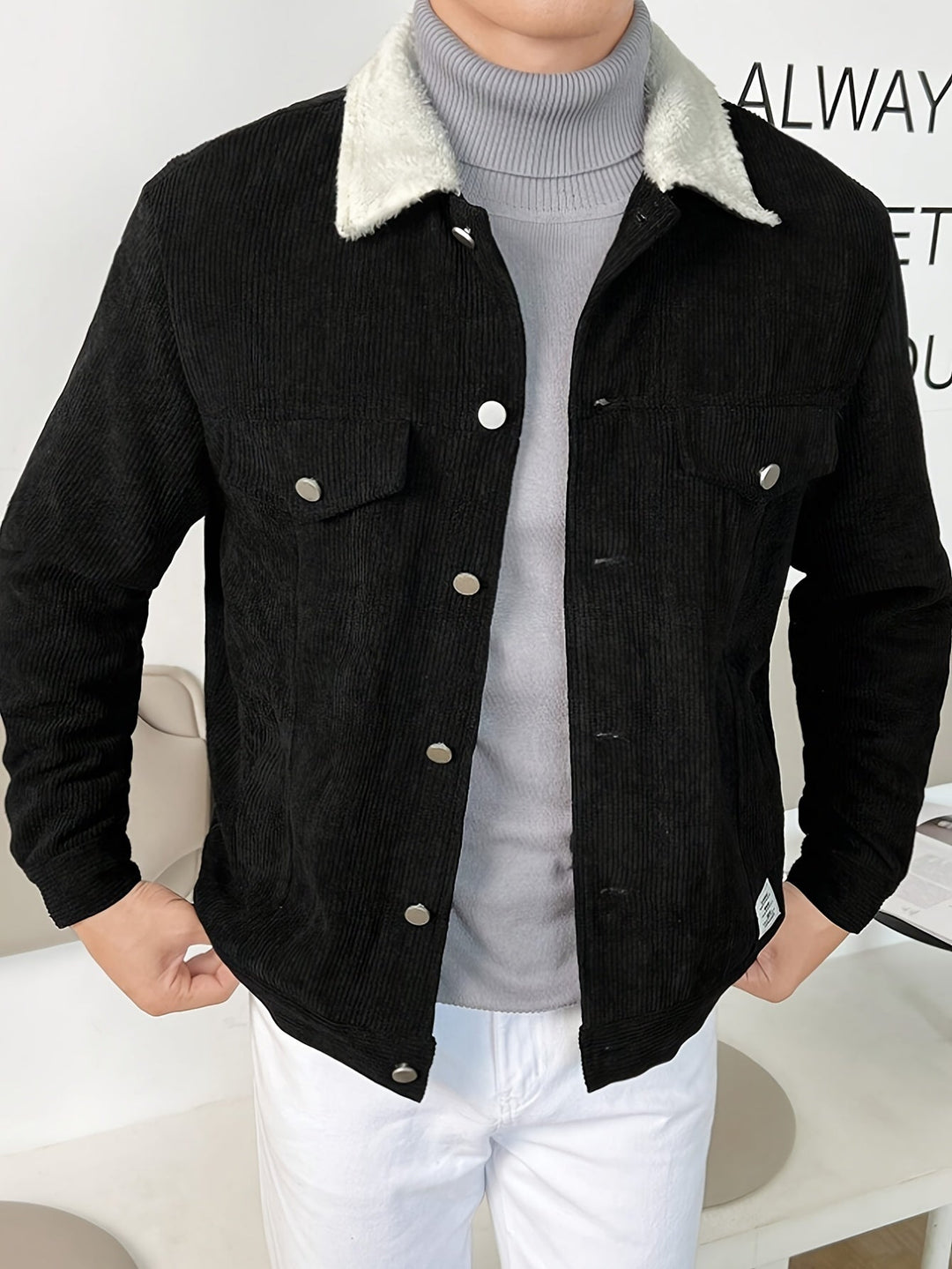 Mens Parka Jacket Fleece Lined Warm Fit - BritishMode