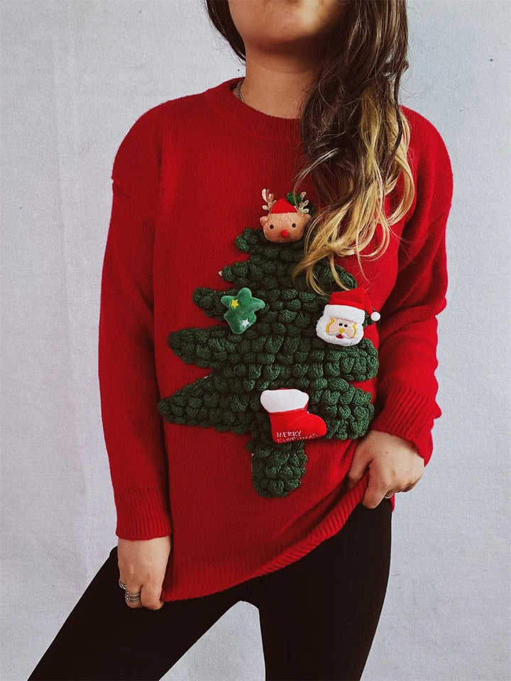 Unisex Crew Neck Winter Sweater Festive Knit