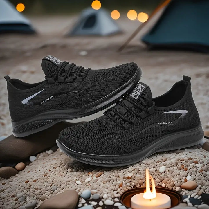 Mens Lace Sneakers Breathable Comfortable Fit